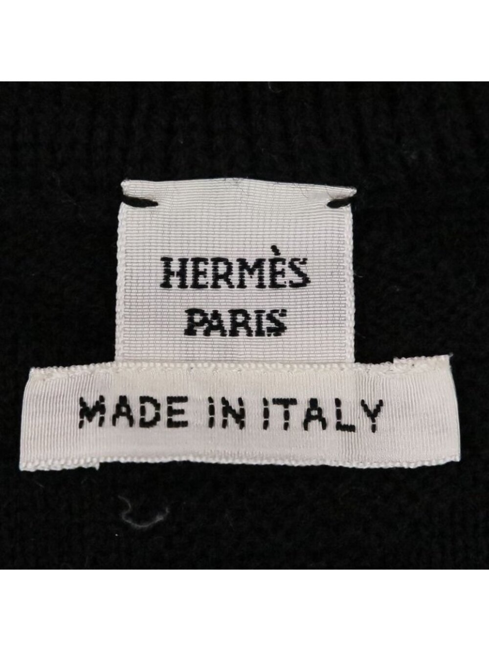 Hermes Short Sleeve H Jacquard Knit Sweater Size 36 Black 24AW - Picture 6 of 12